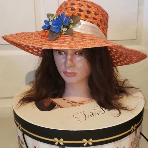 Caprice Peachy Floral Hat - Picture 1 of 7